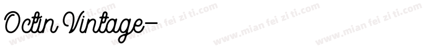 Octin Vintage字体转换